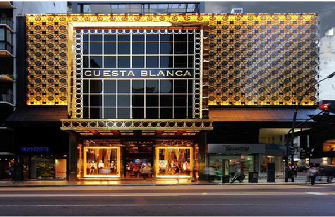 望江门头设计与商业空间的纽带。