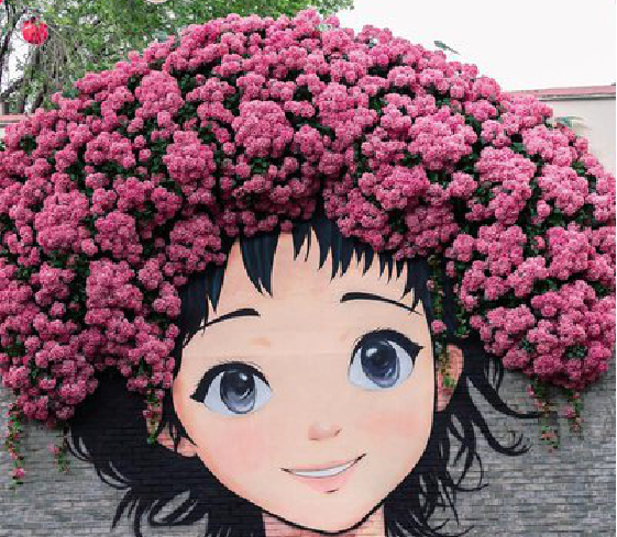 望江墙体彩绘-网红墙打卡