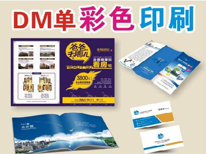 望江单页印刷，色彩搭配简单。