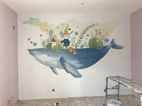 望江手绘墙的特点及优势。